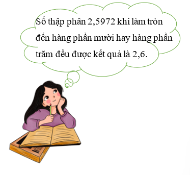 Viết tiếp vào chỗ chấm. Em hãy tìm một số thập phân mà khi làm tròn đến hàng phần mười hay hàng phần trăm đều được kết quả là 3,5.  Số thập phân em tìm được là: (ảnh 1)