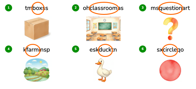 Find and circle the correct words. (ảnh 2)