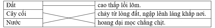 Nối sự vật với đặc điểm được miêu tả trong truyện. (ảnh 2)