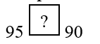 Điền >; <; = vào ô trống thích hợp. (ảnh 1)