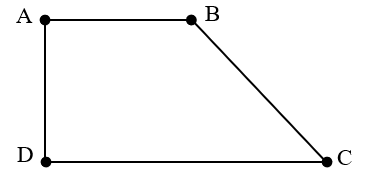 Trong hình tứ giác ABCD dưới đây, có bao nhiêu góc vuông? Bao nhiêu góc không vuông?  (ảnh 1)