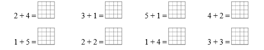 Điền Số? thích hợp 2 + 4 = ...  (ảnh 1)