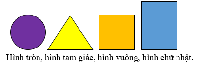 Tên của các hình theo thứ tự từ trái sang phải là: (ảnh 2)
