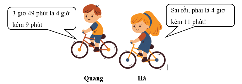 Trả lời câu hỏi sau.  Em thấy ai đúng? Giải thích vì sao? (ảnh 1)