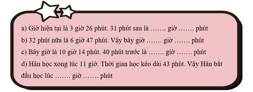 Điền số thích hợp vào chỗ chấm. (ảnh 1)