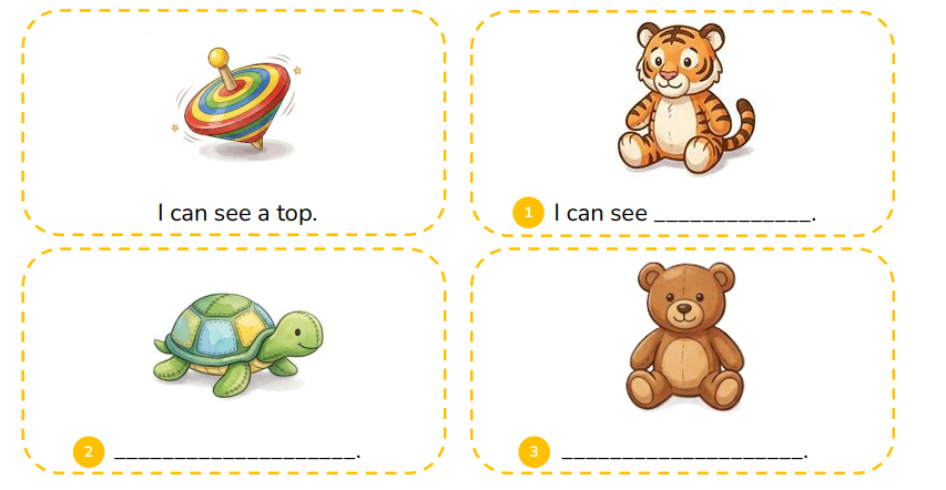 Look and write the sentences. I can see _____________. (ảnh 1)