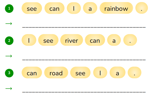 Reorder the words.  (ảnh 1)