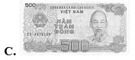 Tiền Việt Nam có mệnh giá 500 đồng là: (ảnh 4)