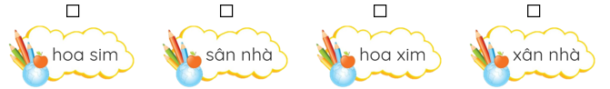 Chọn 2 từ viết đúng. (ảnh 1)