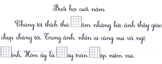 Điền ng/ngh vào chỗ trống (2 điểm) (ảnh 1)