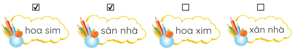 Chọn 2 từ viết đúng. (ảnh 2)