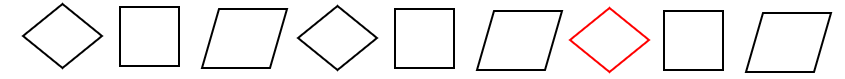 Vẽ thêm hình để được dãy quy luật đúng. (ảnh 2)