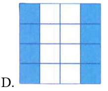 Hình đã tô màu 5/8 hình là: (ảnh 4)