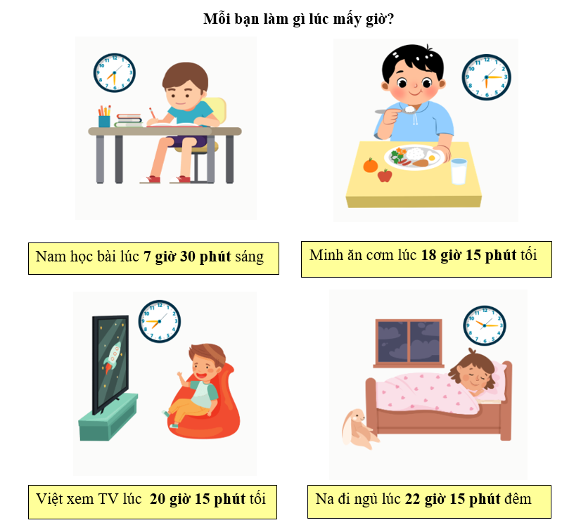  Phiếu bài tập hàng ngày Toán lớp 2 Ngày, giờ có đáp án (ảnh 2)