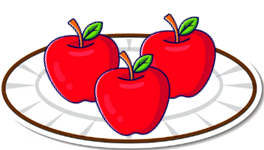 Cho thêm mấy quả táo vào đĩa để trên đĩa có 5 quả táo. (ảnh 1)