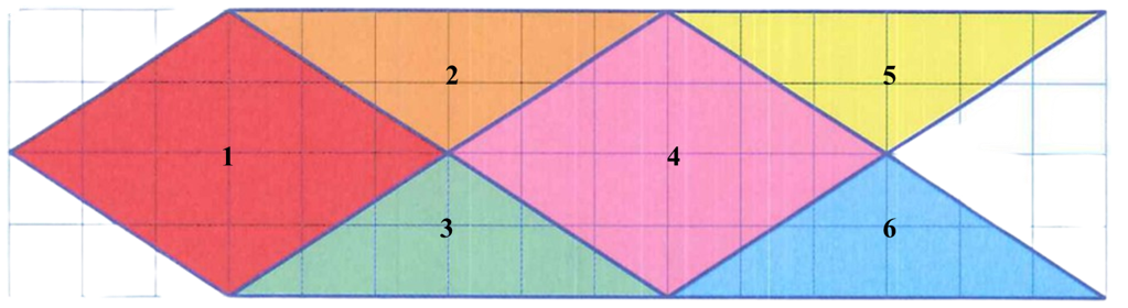 Hình vẽ dưới đây có:   	A. 3 hình bình hành		B. 6 hình bình hành (ảnh 2)