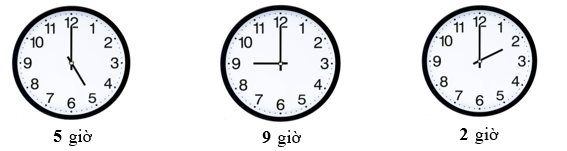 Đồng hồ chỉ mấy giờ: (ảnh 2)