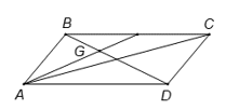 Cho hình bình hành ABCD. Gọi G là trọng tâm của tam giác ABC. Chứng minh: GA + GC +GD= BD  (ảnh 1)