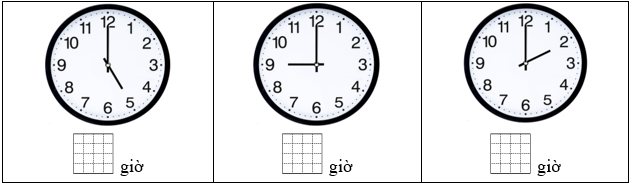 Đồng hồ chỉ mấy giờ: (ảnh 1)