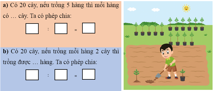 Phiếu bài tập hàng ngày Toán lớp 2 Chân trời sáng tạo Số bị chia (ảnh 1)