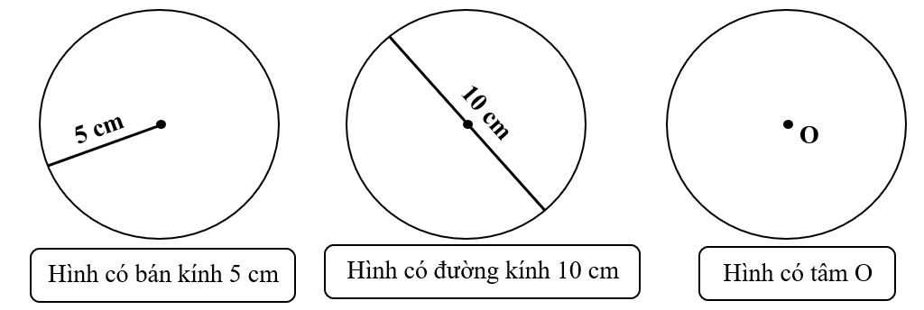 Vẽ theo những yêu cầu sau.  Hình có bán kính 5 cm (ảnh 2)