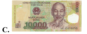 Tờ tiền nào dưới đây có mệnh giá 5 nghìn đồng? (ảnh 4)