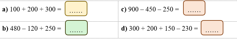 Tính nhanh kết quả của mỗi chuỗi phép tính sau: (ảnh 1)