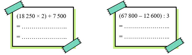 Tính giá trị biểu thức sau. (ảnh 1)