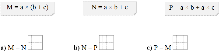 Đúng ghi Đ, sai ghi S? M = a × (b + c) (ảnh 1)