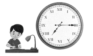 Tối nay, khi ngồi vào bàn học, Minh thấy đồng hồ chỉ như bức tranh. Minh bắt đầu học bài lúc: (ảnh 2)
