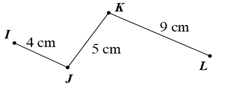 Đường gấp khúc IJKL dài:  (ảnh 1)
