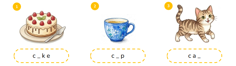 Complete the words.  (ảnh 1)
