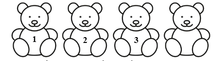 Tô màu để có 3 chú gấu bông: (ảnh 2)