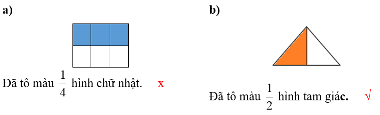 Điền dấu √ nếu đúng và điền dấu x nếu sai. (ảnh 2)