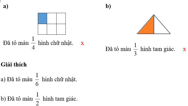 Điền dấu √ nếu đúng và điền dấu x nếu sai. (ảnh 2)