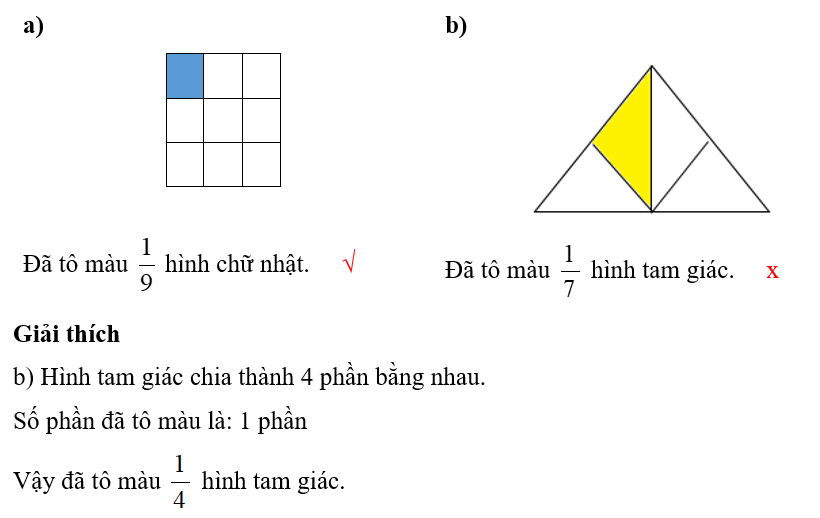 Điền dấu √ nếu đúng và điền dấu x nếu sai. (ảnh 2)