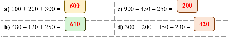 Tính nhanh kết quả của mỗi chuỗi phép tính sau: (ảnh 2)