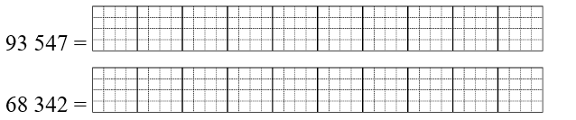 Viết các số thành tổng (theo mẫu): Mẫu: 8 328 = 8 000 + 300 + 20 + 8 (ảnh 1)