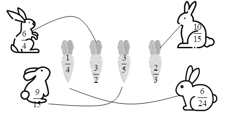 Nối hai phân số bằng nhau. (ảnh 2)