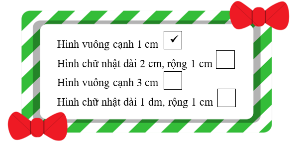 Đánh dấu vào những ô có diện tích là 1 cm2. (ảnh 2)