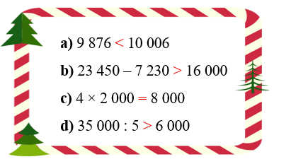 Điền dấu >, <, = vào chỗ chấm. (ảnh 2)