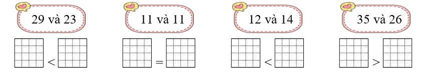 Viết hai số đã cho vào đúng ô trống: (ảnh 1)