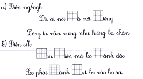 Điền vào chỗ trống (2 điểm) (ảnh 1)