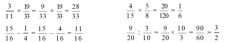 Tính phép tính 3/11 + 19/ 33 (ảnh 1)