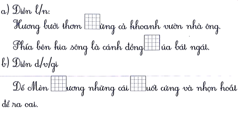 Điền vào chỗ trống (2 điểm) (ảnh 1)