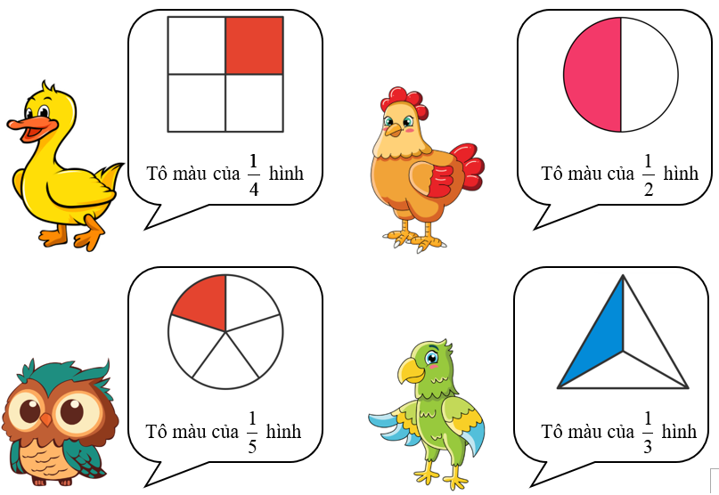 Tô màu theo yêu cầu thích hợp. (ảnh 2)