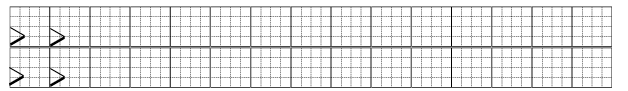 a) Tập viết dấu >. (ảnh 1)