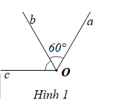 Cho hình vẽ 1, biết Ob là tia phân giác của góc {aOc} và góc {aOb} = 60 độ. Khẳng định sau đây đúng là (ảnh 1)