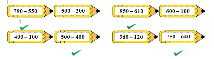 Phiếu bài tập hàng ngày Toán lớp 2 Chân trời sáng tạo Phép trừ không nhớ trong phạm vi 1 000 có đáp án (ảnh 2)
