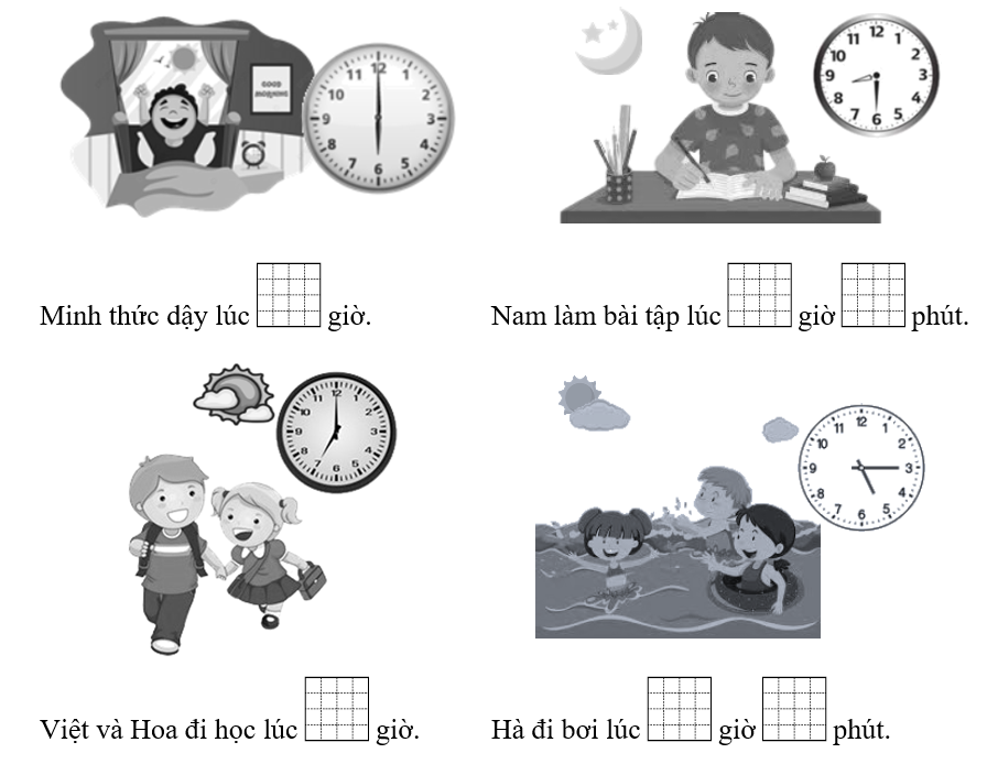 Quan sát bức tranh và điền vào ô trống cho thích hợp. (ảnh 1)